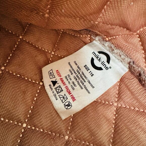 Mikk-line Zip Up Pink Puffer Coat Girls Size 6 - Picture 5 of 7